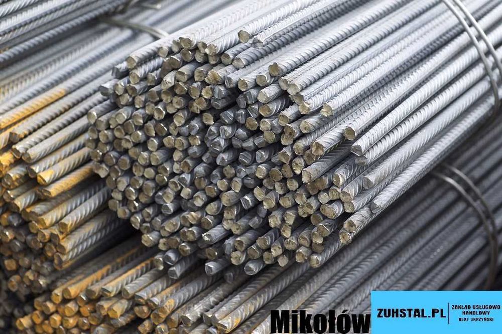 Stal zbrojeniowa Mikołów – pręty fi6–fi20 z DOSTAWĄ i ROZŁADUNKIEM