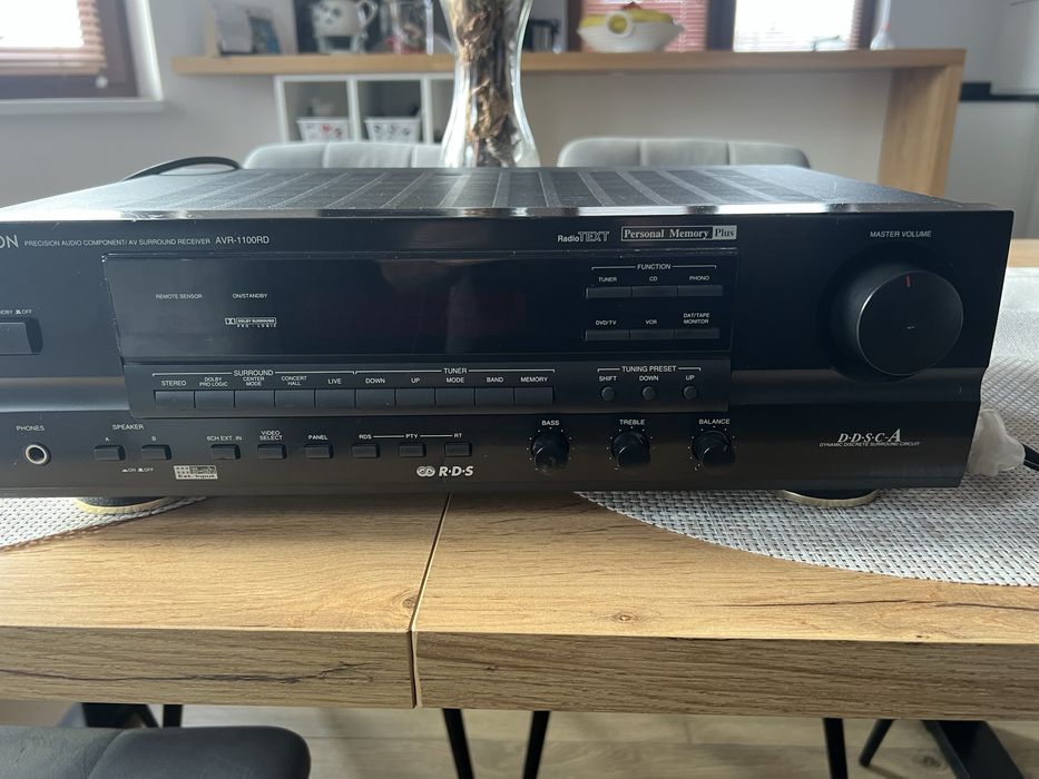 Amplituner Denon AVR-1100RD oraz kolumny CLATRONIC LB 562