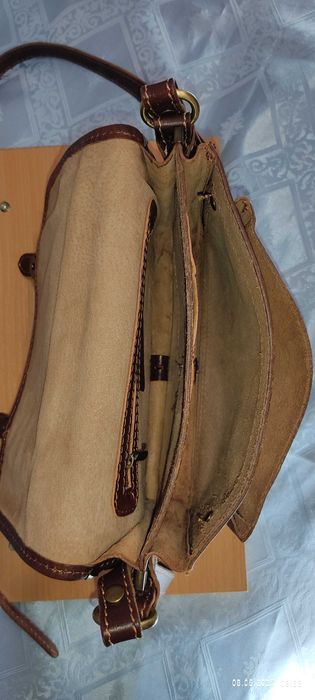 Сумка-барсетка натуральная кожа Florence italy