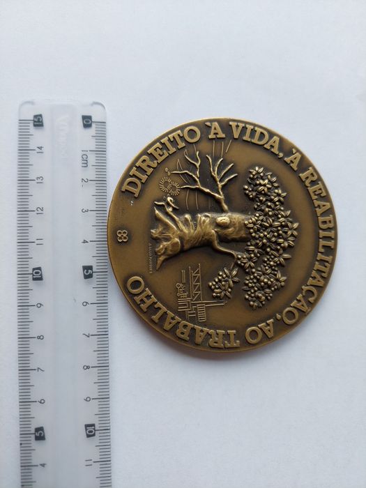 Medalha/Medalhão comemorativo da Associação Portuguesa de Deficientes