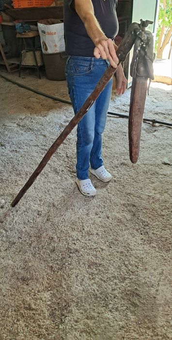 Mangual para malhar o centeio