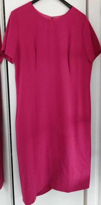 Sukienka Suknia Wizytowa Plus Size Długa Bialcon 42/44 Różowa