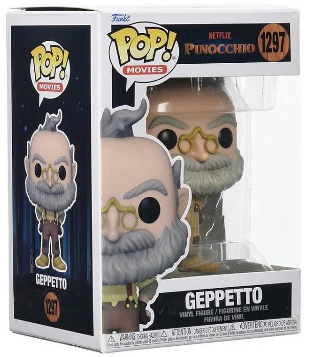FUNKO POP Geppetto Pinocchio Netflix 1297 Novo na caixa