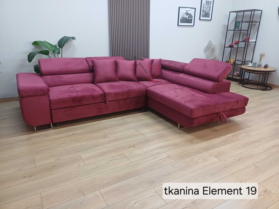 Narożnik Arteon POD WYMIAR Rogówka do salonu,funkcja spania USB+GRATIS