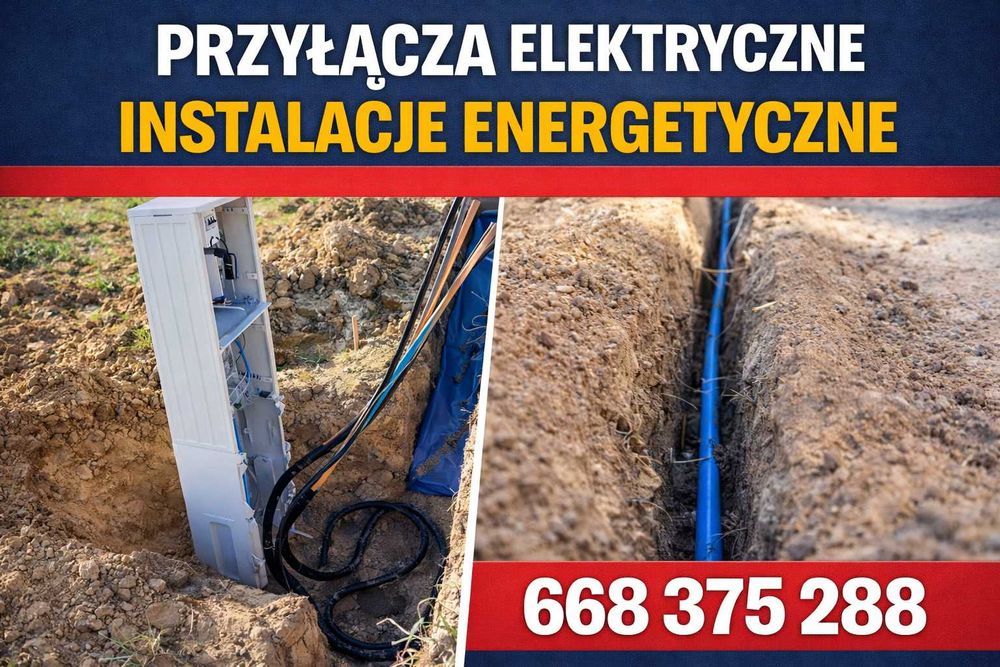 Przyłącza elektryczne, instalacje wewnętrzne , budowa oświetlenia