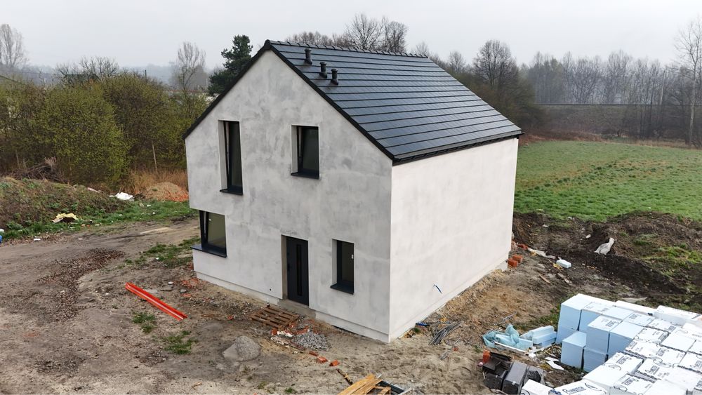 Budowa domow  szeregowek, plyty fundamentowe