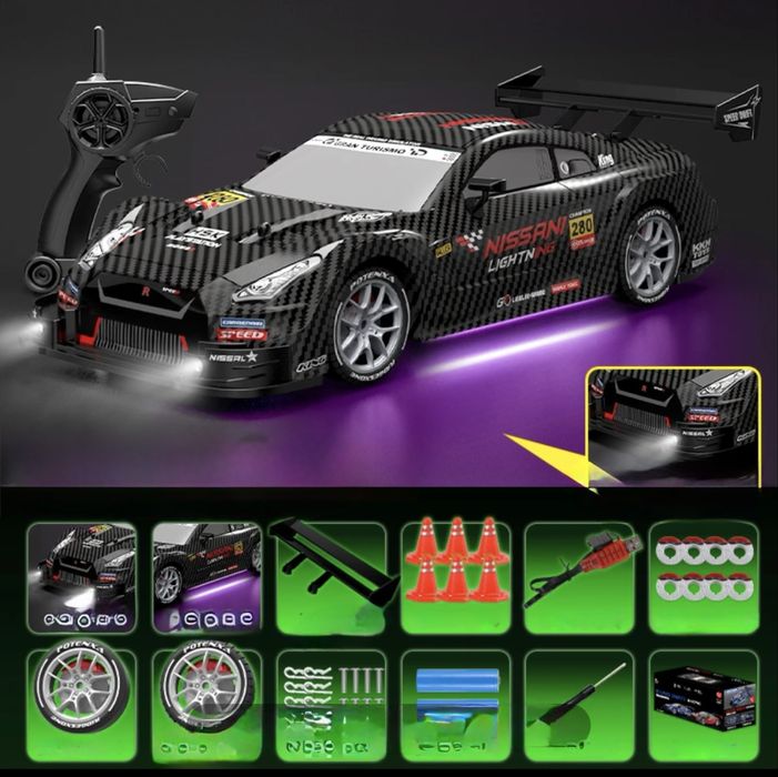 На радіоуправлінні NISSAN GT-R, машинка на пульту