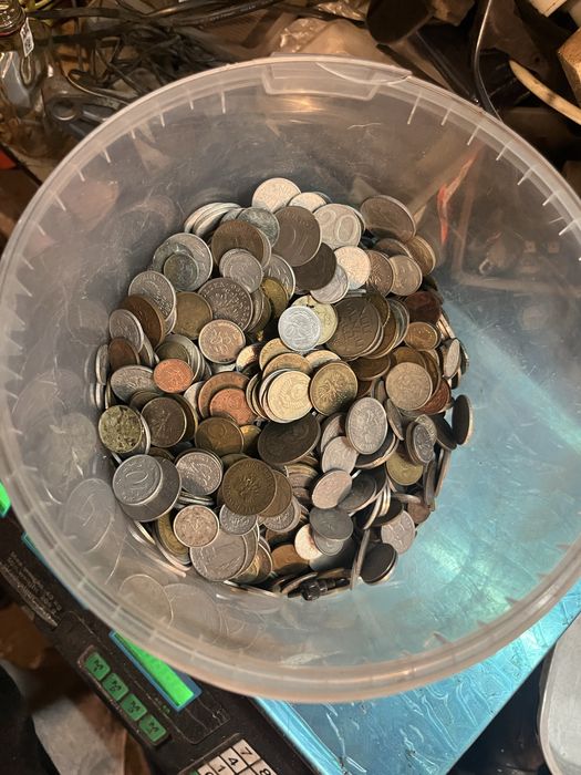 3kg starych monet nie przebierane!