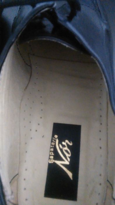 Sapato de cordão para homem em pele preta