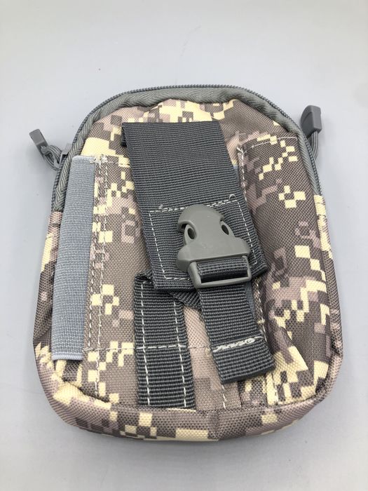 Taktyczna saszetka MOLLE – zielona, podwójna kieszeń