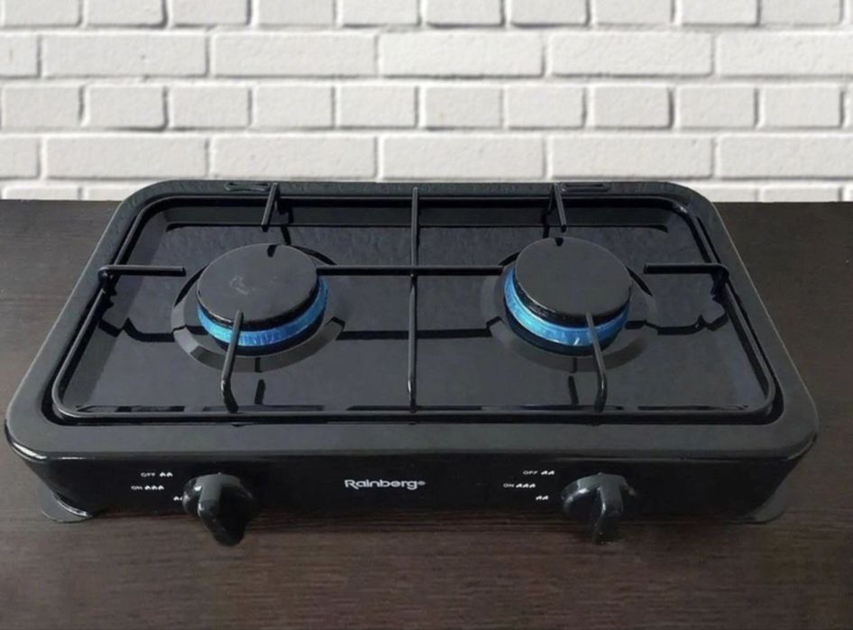 Настільна газова плита на 2 камфорки