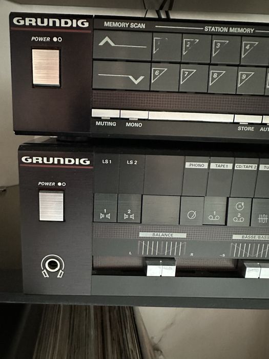 HI-FI система GRUNDIG 35 усилитель, тюнер, винил, колонки