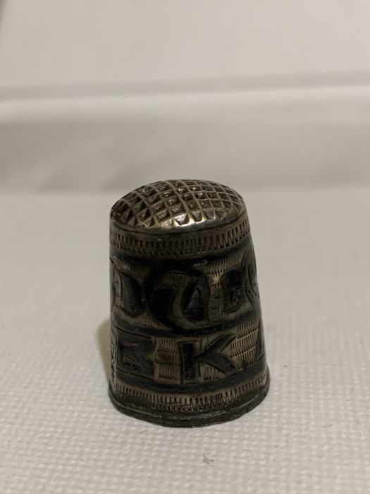 Старинный коллекционный наперсток 84 пробы