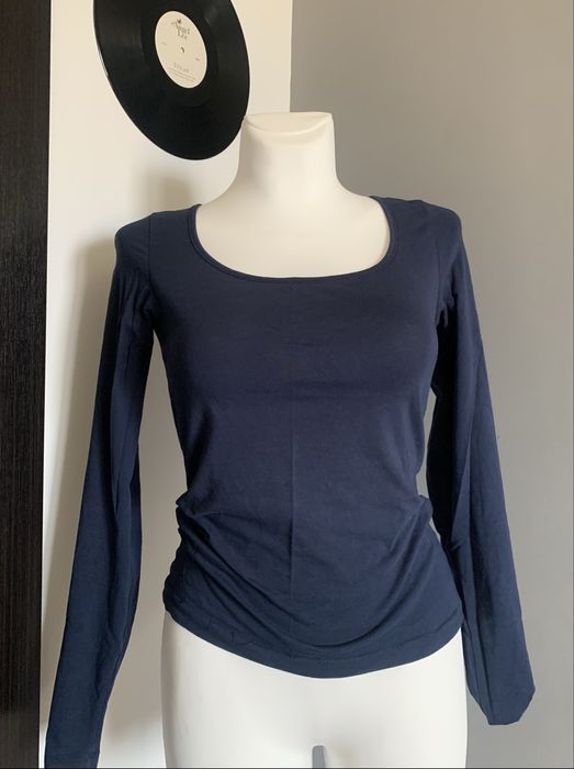 Лонгслів темно-синій