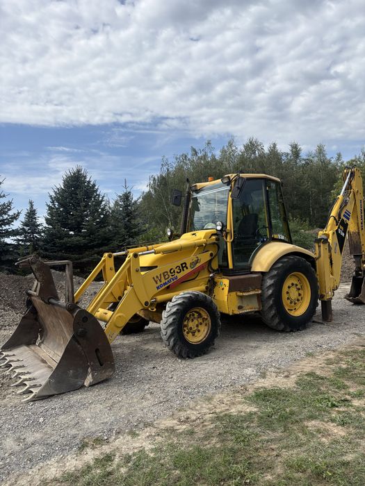 Koparkoładowarka koparka komatsu Wb93R Turbo!  pelna opcja ! Minikoparka 3 lyzki Szybkozłącze 4X4 widły teleskop  case 580 new holland nh95