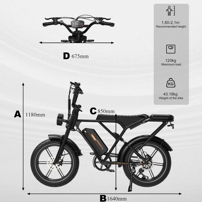 rower elektryczny RCB G19 - 350 km – Jak nowy