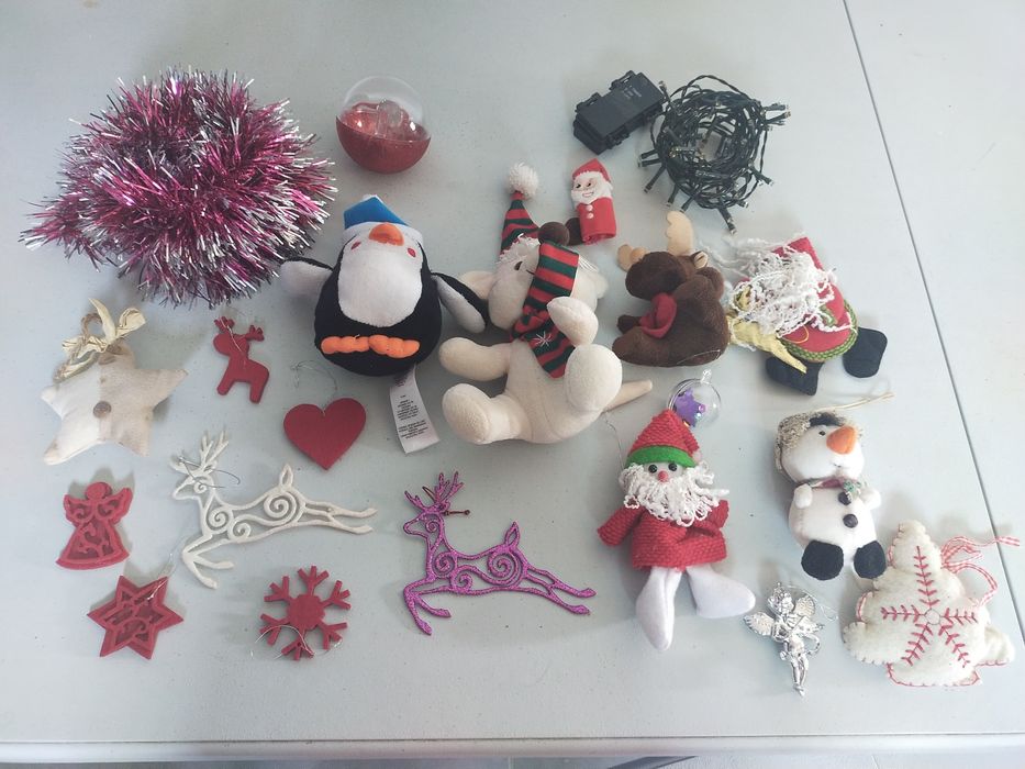 Conjunto decoração e enfeites de Natal