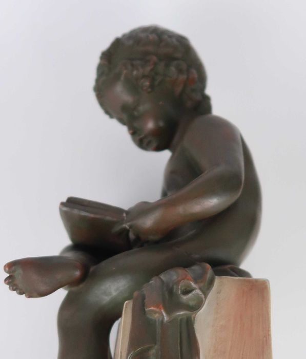 Escultura em barro policromado (Caldas Rainha ?)