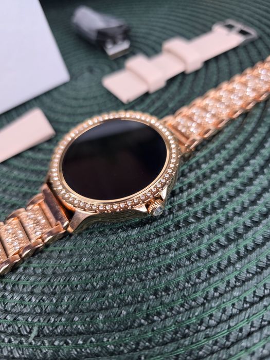 Złoty Smartwatch Damski LIGE 8gen Połączenia Bluetooth 2 paski NOWY