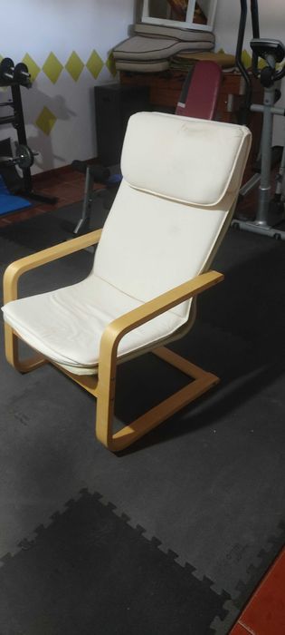 POÄNG
Poltrona, chapa de carvalho c/velatura branca