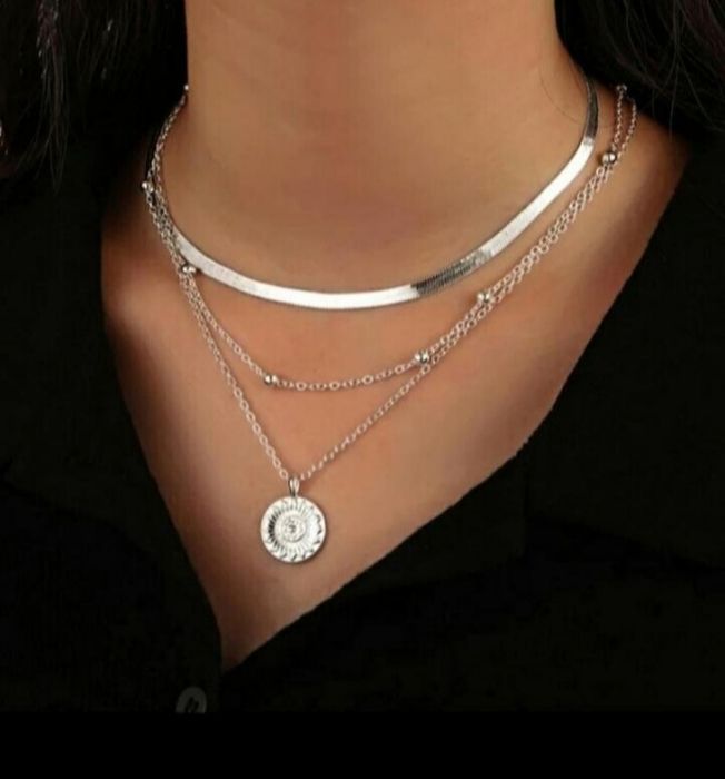 Серебро 925 цепь браслет колье ожерелье чокер цепочки подвески