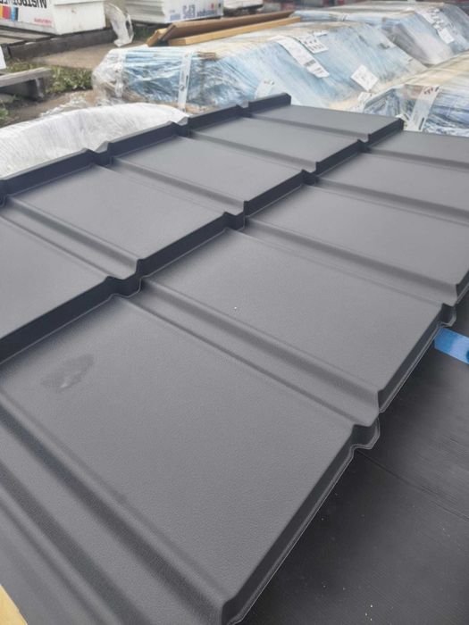 Blachodachówka modułowa Trend gwarancja 45 lat Wrinkle MAT TK RAL 7021