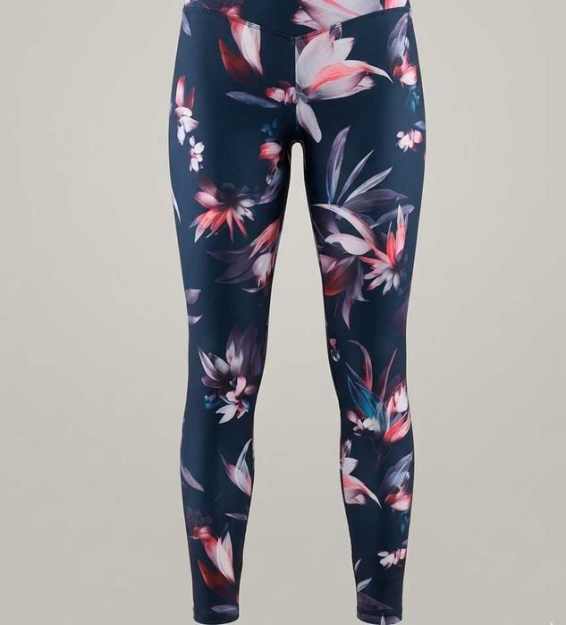 Jak nowe sportowe legginsy leginsy w kwiaty Esotiq M 38