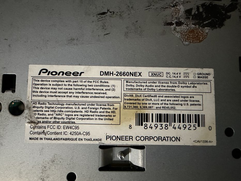 Radio pioneer 2 din.