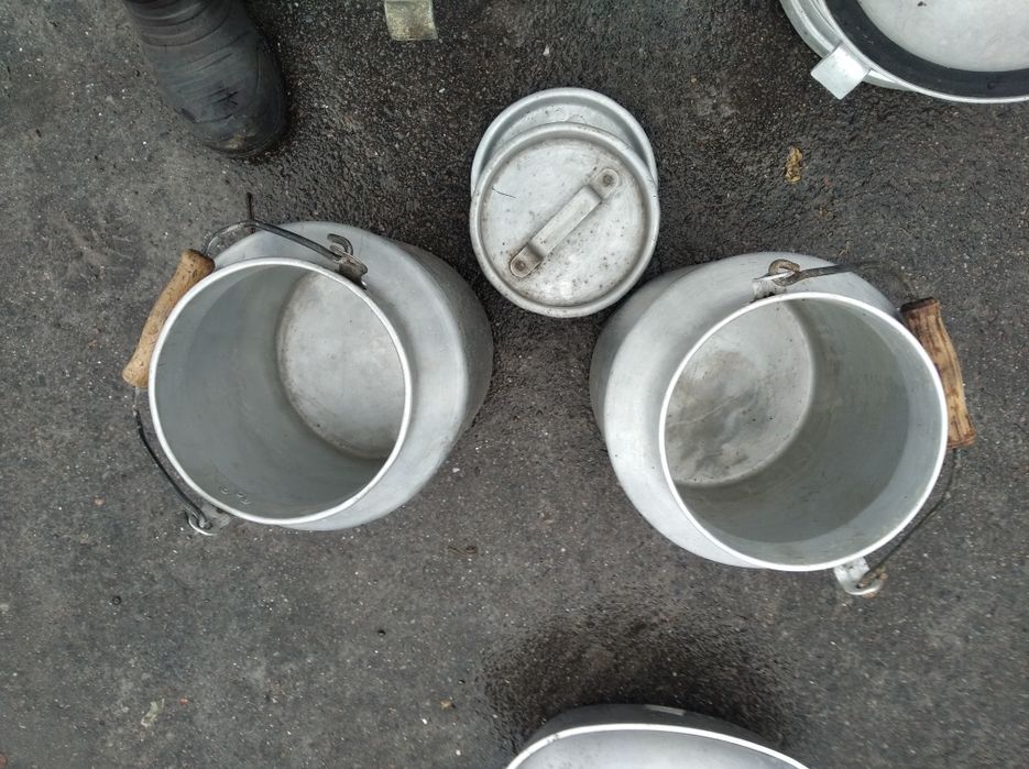 Бідон алюмінієвий 38 літрів з кришкою