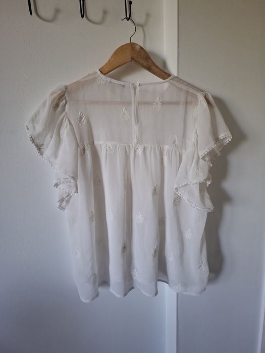 Biała bluzka boho house