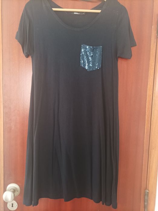 Vestido azul escuro