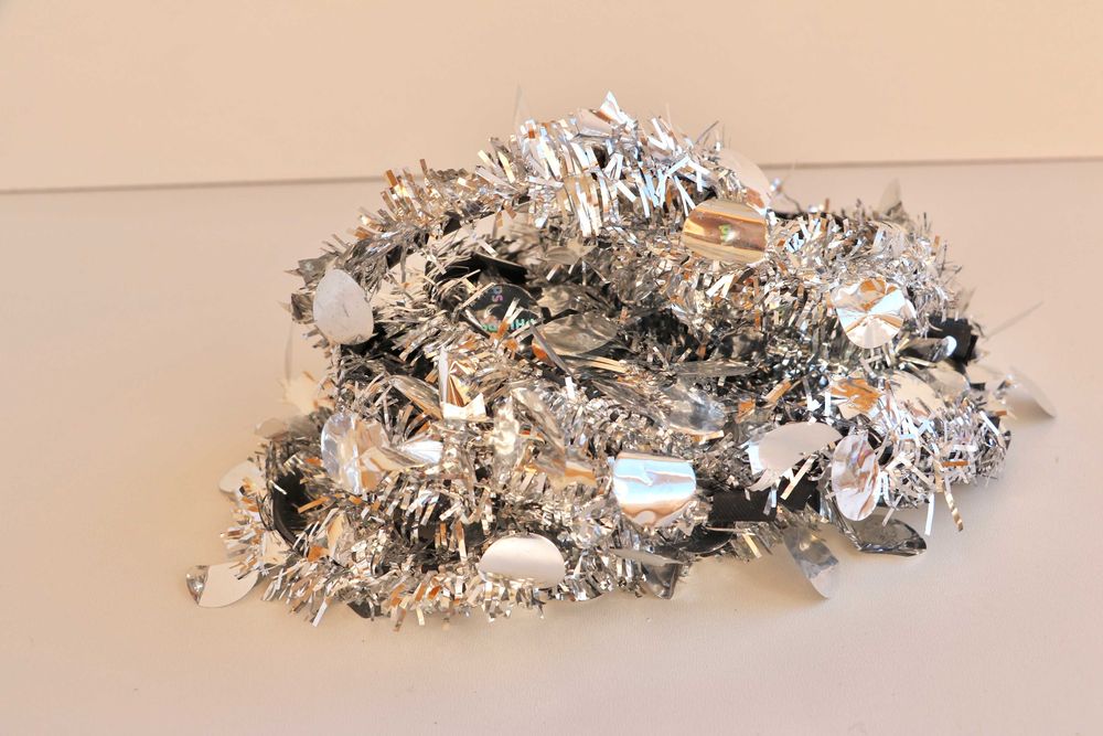 Новогодние обручи детские новые серебро