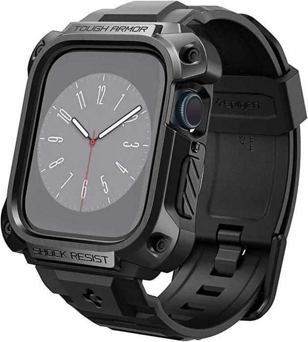 Ремешок Spigen Tough Armor Pro Metal Чехол для Apple Watch 45