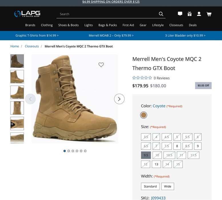 Merrell MQC 2 Thermo GORE-TEX разм.40 Берцы ботинки Теплые