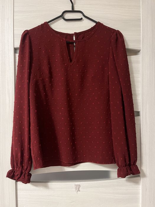 Bordowa bluzka rozmiar S