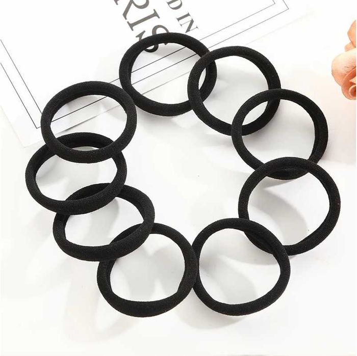 резинки гумки для волосся чорні