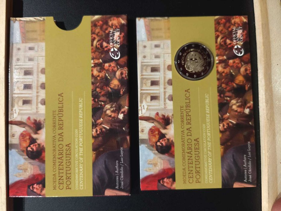 portugal  lote 4 moedas 2€ proof