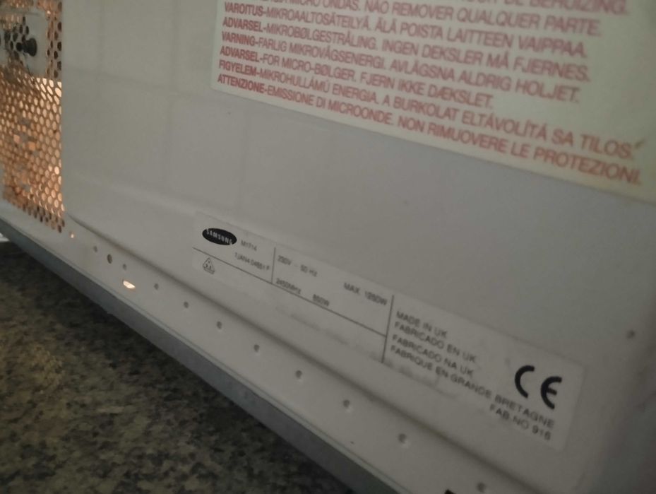 Micro ondas sem funcionar bem