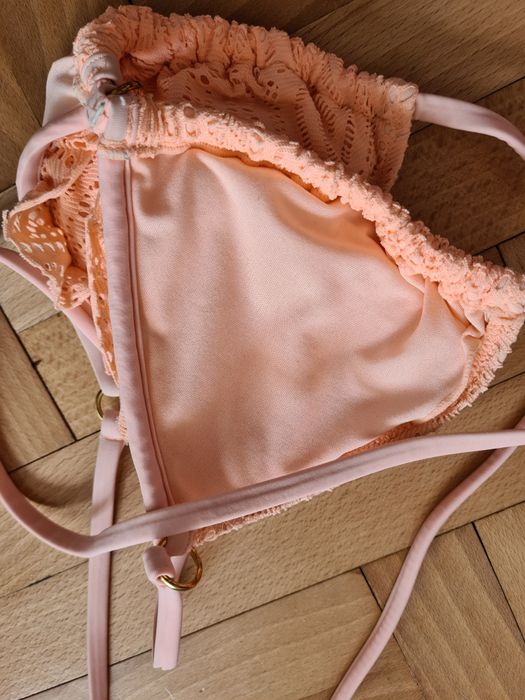 Strój kąpielowy pomarańczowy+gratis narzutka tunika na Strój xs s