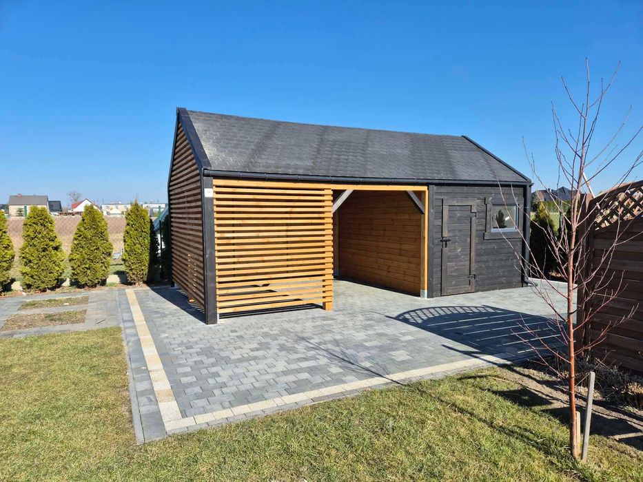 • • • • Domek z altaną • • • • D45 X10 6,5 x 3,5  producent DREWNOTRIK
