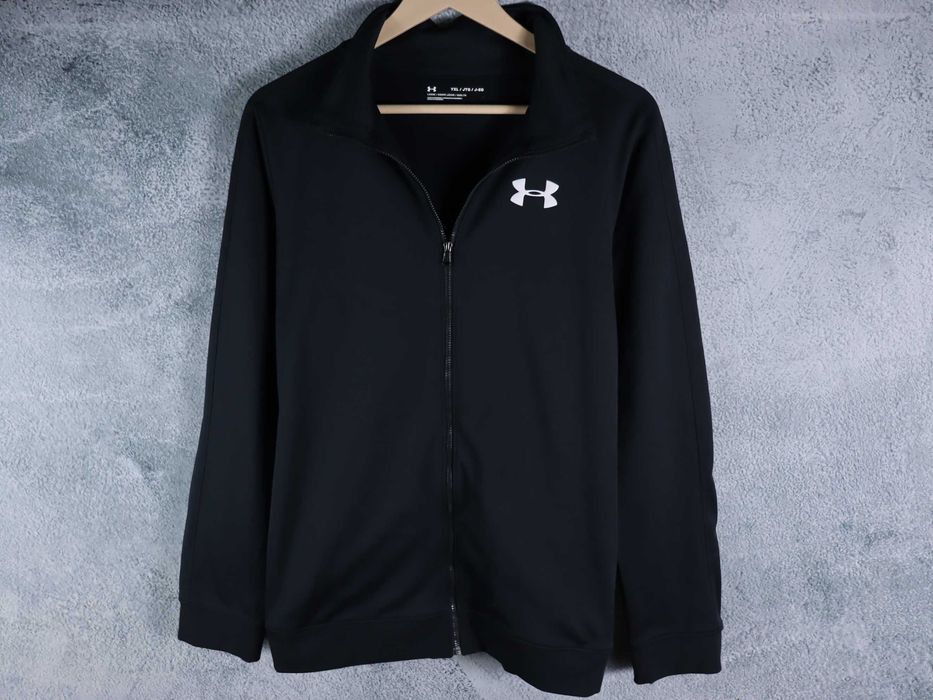Under Armour męska bluza full zip sportowa czarna klasyczna YXL / S M