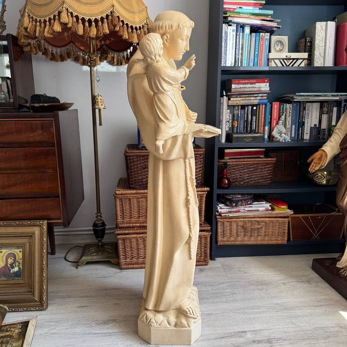 Monumentalna figura Św. Antoni Barsanti Lucca 120 cm Włochy Vintage