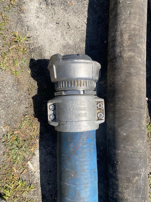 Wąż, węże do cysterny kilka sztuk w róznym stanie