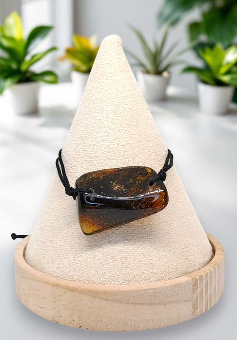 Bransoletka z bursztynu, BURSZTYN bałtycki bryłka #1227