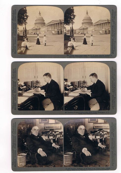 53 estereoscopias com curiosas imagens de todo o Mundo. 1900 a 1930.