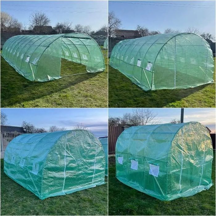 ПОЛЬСЬКА теплиця парник з плівкою і вікнами. Теплица. Пленка. Плівка