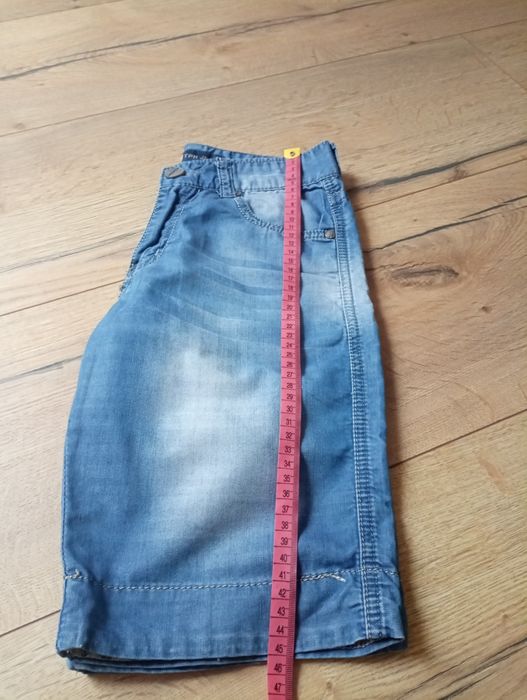 Spodenki chłopięce jeansowe 164