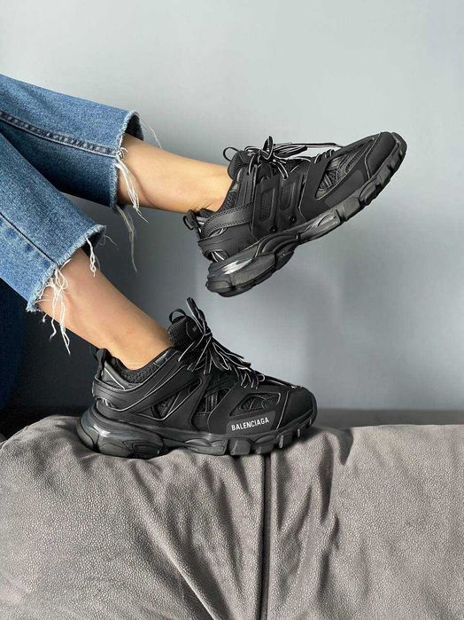 Кросівки Balenciaga Track 3.0 Black | кроси Баленсіага Трек 3.0 чорного кольору текстиль