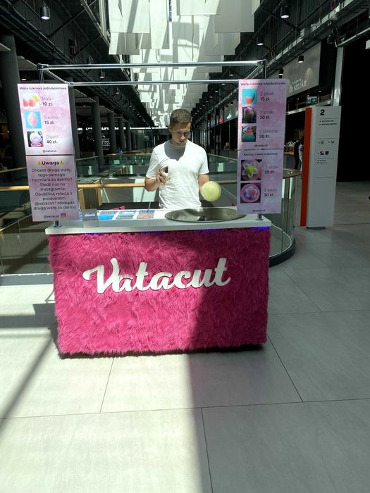 Wózek do waty cukrowej