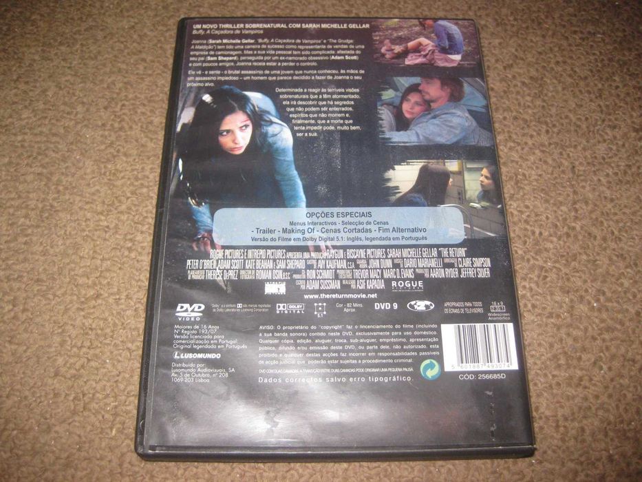 DVD "O Regresso" com Sarah Michelle Gellar